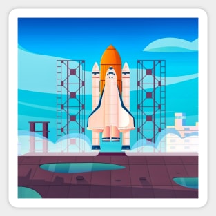 Rocket Launching Site Sticker